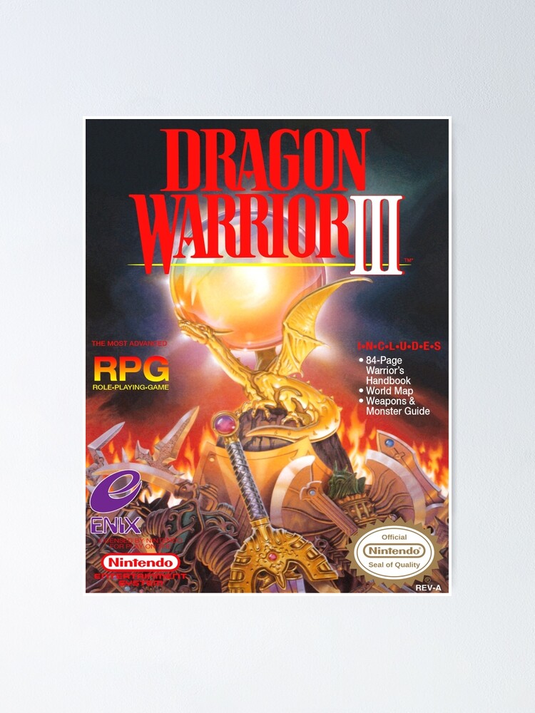 Dragon Warrior 3 Poster By Neoncrusader Redbubble