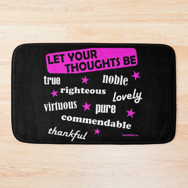 Item preview, Let your thoughts be... Bible verse Philippians 4:8 designed and sold by GiborDesign.