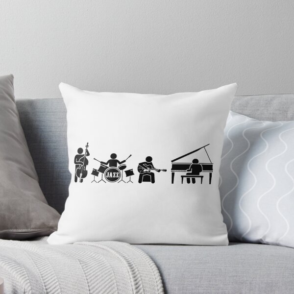 Item preview, PICTO JAZZ QUARTET - JAZZ BAND in PICTOGRAM SILHOUETTES black designed and sold by KoolDsignsMUSIC.
