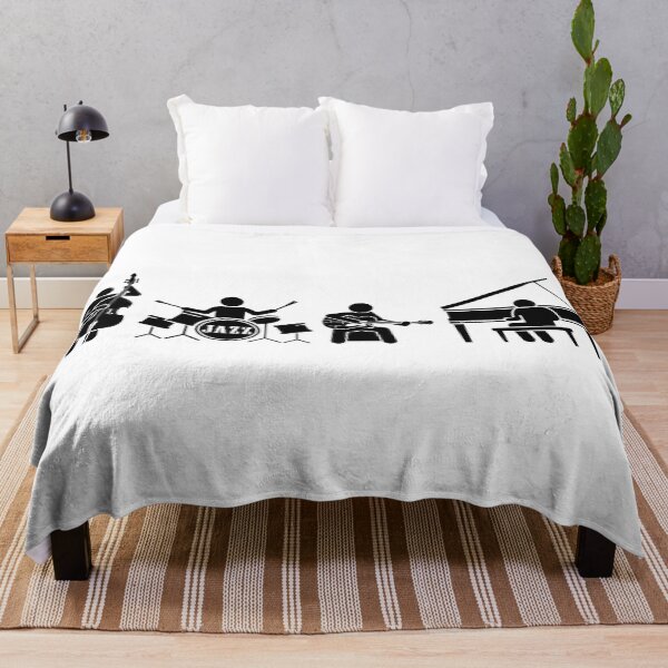 Item preview, PICTO JAZZ QUARTET - JAZZ BAND in PICTOGRAM SILHOUETTES black designed and sold by KoolDsignsMUSIC.