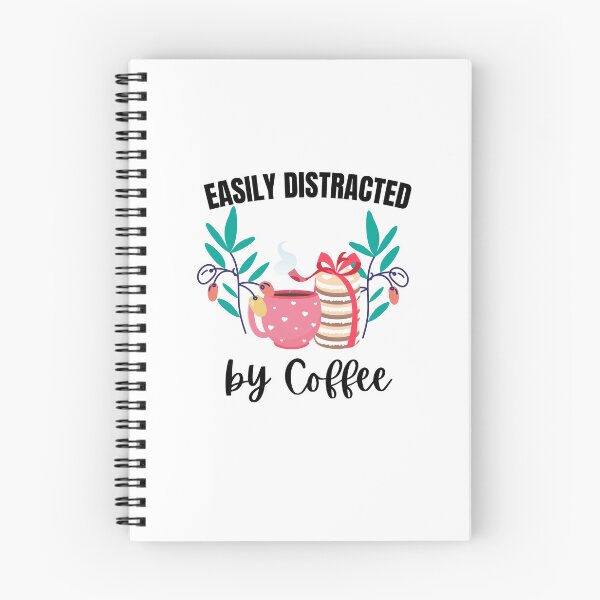 Item preview, Easily Distracted by Coffee designed and sold by theredsharp.