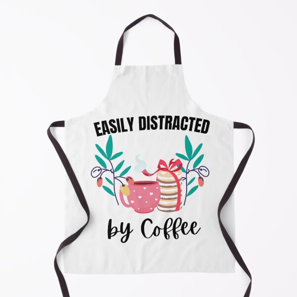 Item preview, Easily Distracted by Coffee designed and sold by theredsharp.