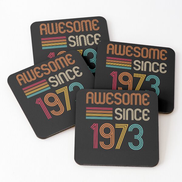 Item preview,  Awesome Since 1973 Retro T-Shirt, Birthday 1973,Birthday gift idea for Mom ,Dad & Siblings, Cool gift idea for your familly designed and sold by Tidasse ⭐⭐⭐⭐⭐.
