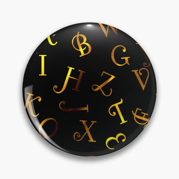 Item preview, Golden alphabets  designed and sold by DigitalArtTrend.