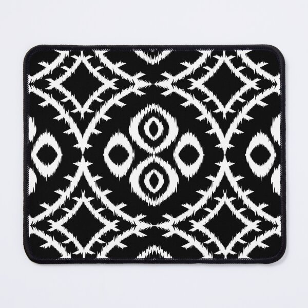 Item preview, Ethnic Ikat Geometric oriental pattern Black and White designed and sold by RisaArt22.