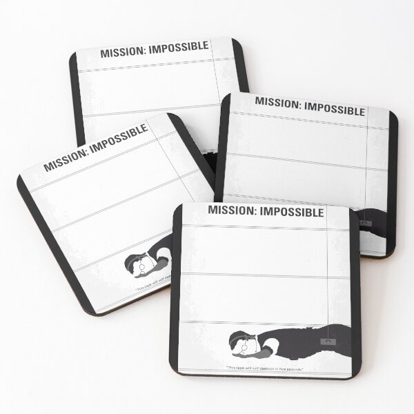 Item preview, No583- Mission Impossible minimal movie poster Poster designed and sold by sanbrandgre.