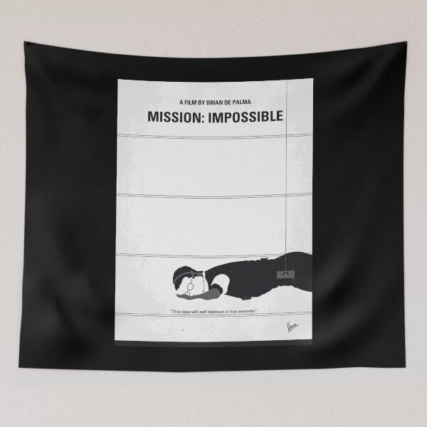 Item preview, No583- Mission Impossible minimal movie poster Poster designed and sold by sanbrandgre.