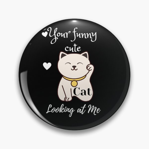 Item preview, Your funny cute cat is looking at me  designed and sold by Havilaharts.