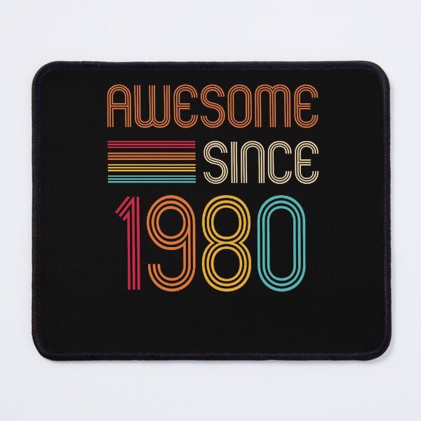 Item preview, Awesome Since 1980 Retro T-Shirt, Birthday 1980,Birthday gift idea for Mom ,Dad & Siblings, Cool gift idea for your familly designed and sold by Tidasse ⭐⭐⭐⭐⭐.