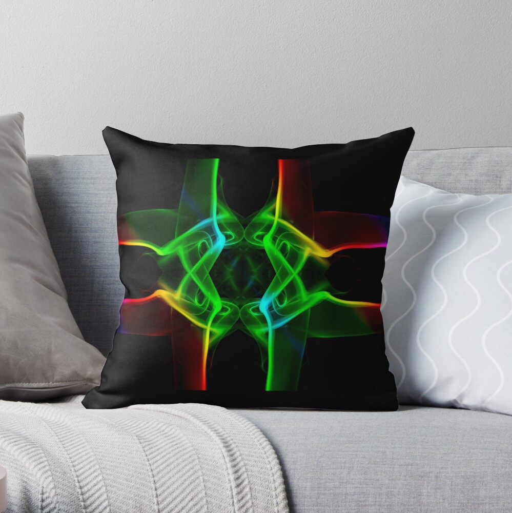 Rainbow Crossing Throw Pillow