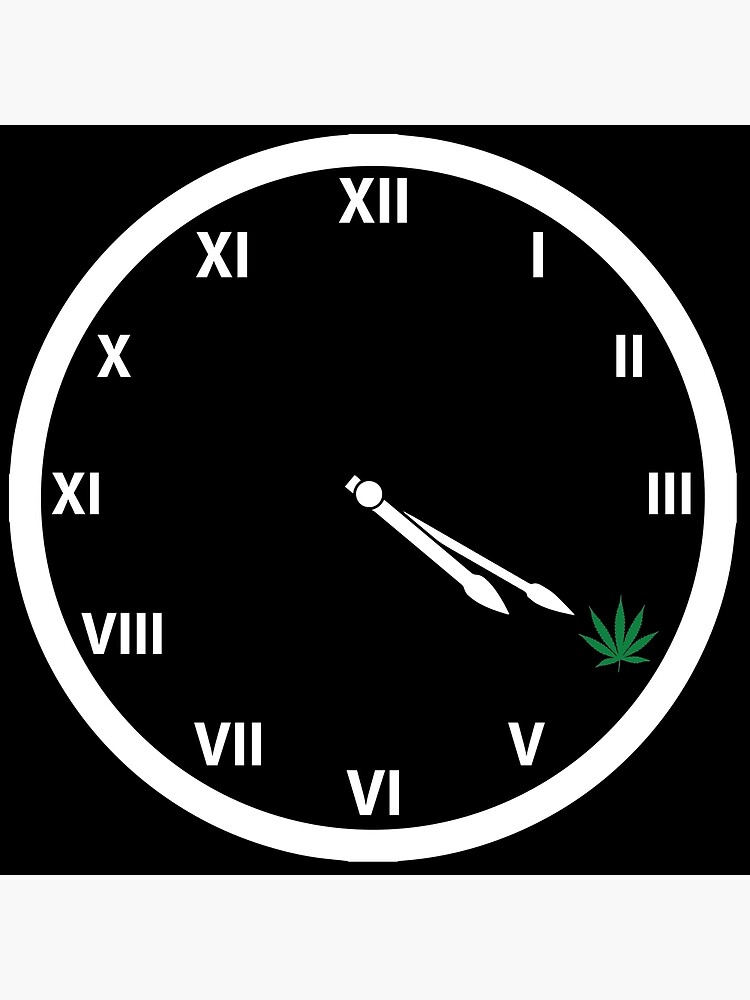 Marijuana 420 Weed Smokers Clock by almosthillwood
