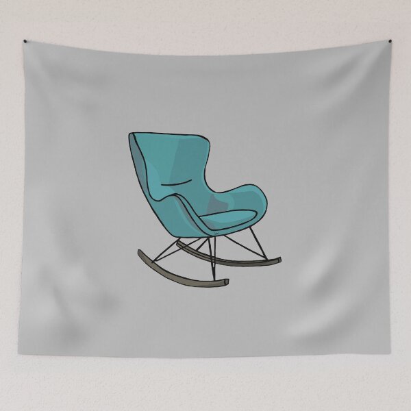 Item preview, Rocking chair (turquoise) designed and sold by MentaLee.