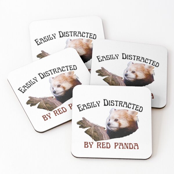 Item preview, Easily Distracted by Red Panda designed and sold by theredsharp.