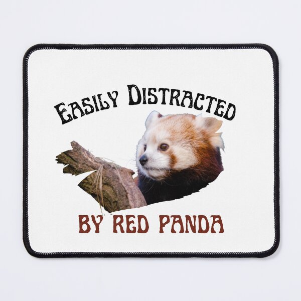 Item preview, Easily Distracted by Red Panda designed and sold by theredsharp.
