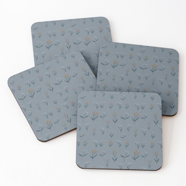Item preview, pastoral flowers on a gray background designed and sold by Kotoapparat.