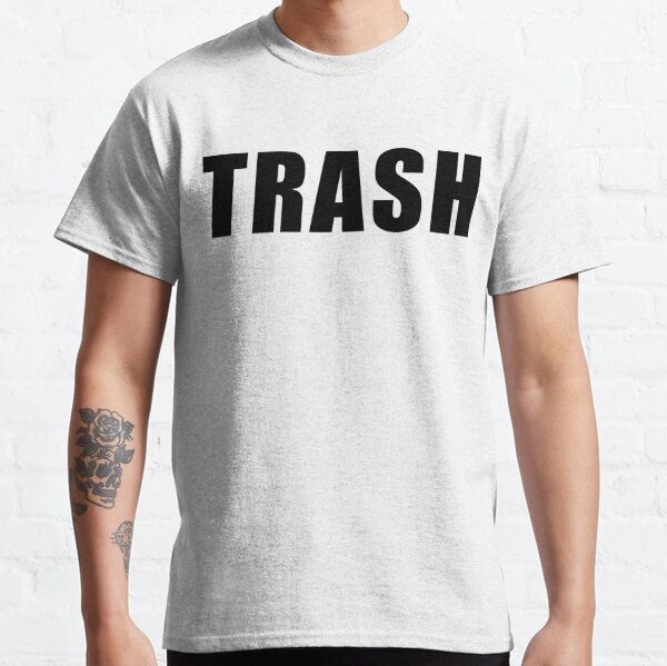 Mens Trash Talker T Shirt Funny Sarcastic Talking Garbage Can Graphic  Novelty Tee For Guys (Heather Black - TRASH) - L Graphic Tees