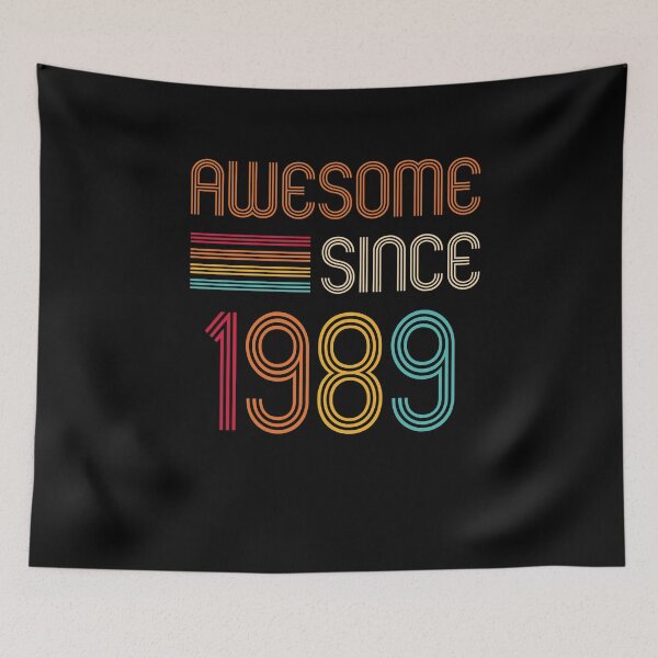 Item preview,  Awesome Since 1989 Retro T-Shirt, Birthday 1989,Birthday gift idea for Mom ,Dad & Siblings, Cool gift idea for your familly designed and sold by Tidasse ⭐⭐⭐⭐⭐.