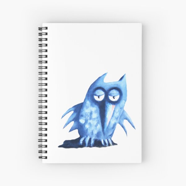 owl feeling blue Spiralblock