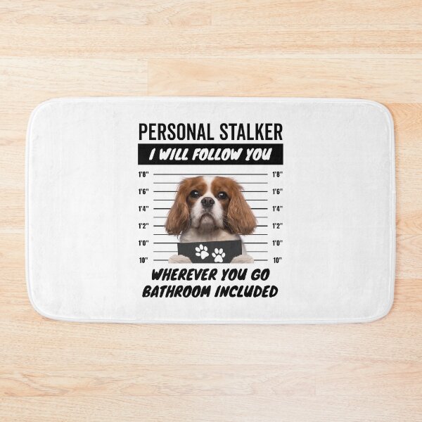 Item preview, Personal Stalker Dog – Blenheim Cavalier King Charles Spaniel designed and sold by More Cute Dogs.