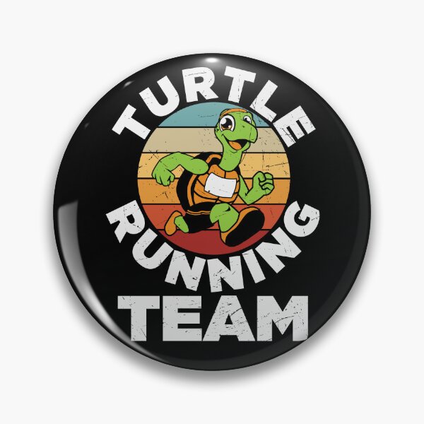 Item preview, Turtle Running Team | Funny Retro Running designed and sold by KrisSidDesigns.