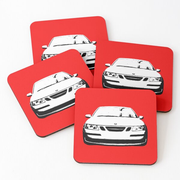 Item preview, Saab 9-3 1st generation classic car black/white monoblock designed and sold by soitwouldseem.