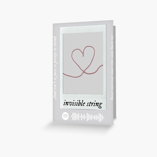 My 3rd anniversary with my partner next weekend; found this Invisible String  card on thortful : r/TaylorSwift