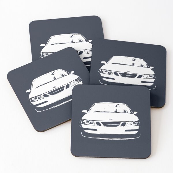 Item preview, Saab 9-3 1st generation classic car transparent/white monoblock designed and sold by soitwouldseem.