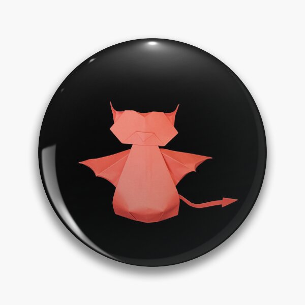 Item preview, origami devil cat designed and sold by Meo Design.