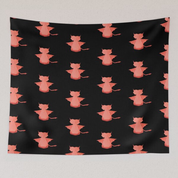 Item preview, origami devil cat designed and sold by Meo Design.