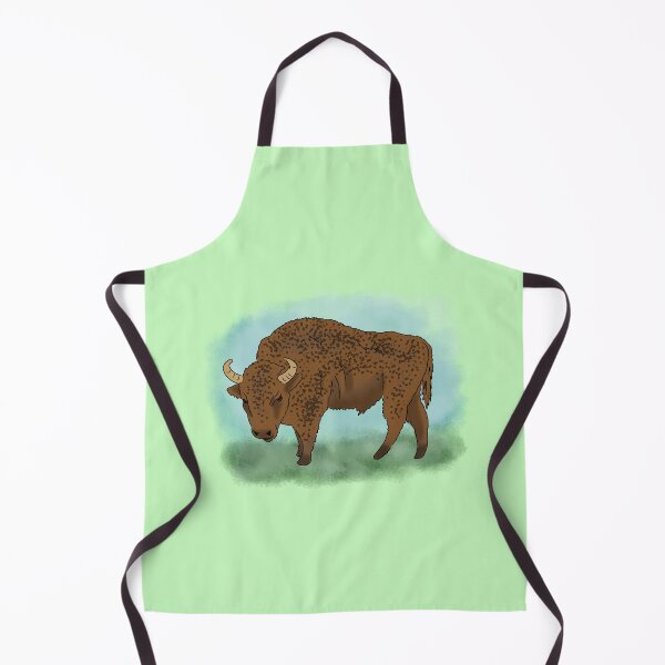 Item preview, European Bison Cartoon designed and sold by EvieVictoria.