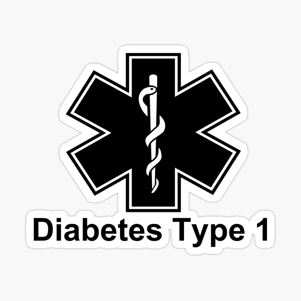 FIMAODZ Medical Alert Type 1 Diabetes Brooch Badge Diabetic