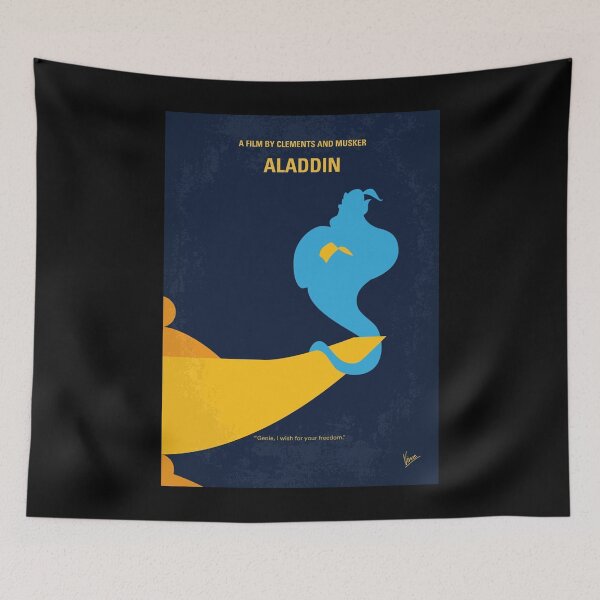 Item preview, No920 My Aladdin minimal movie poster Poster designed and sold by sanbrandgre.