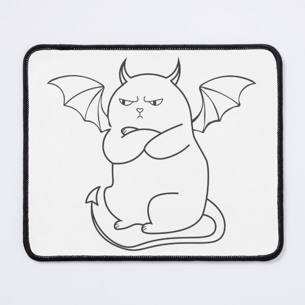 Item preview, Outline offended devil cat designed and sold by CutieBlue.