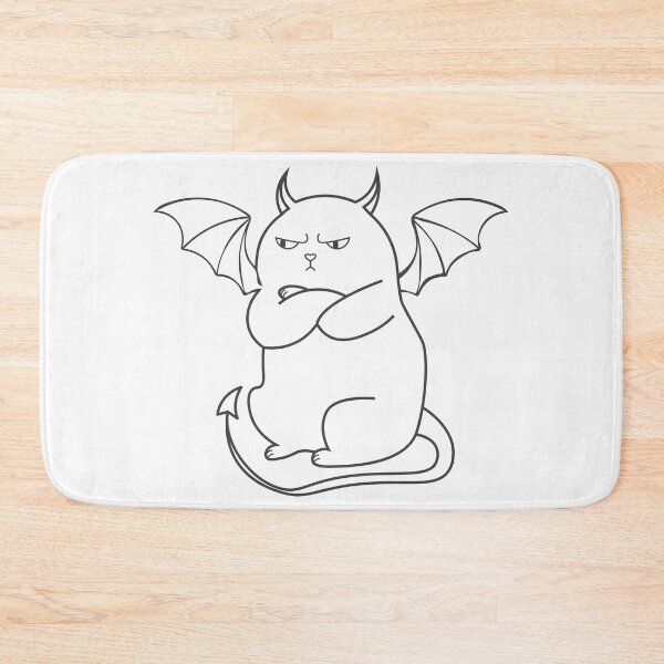 Item preview, Outline offended devil cat designed and sold by CutieBlue.