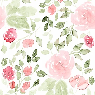 Artwork thumbnail, Tumbling Roses by LThomasDesigns
