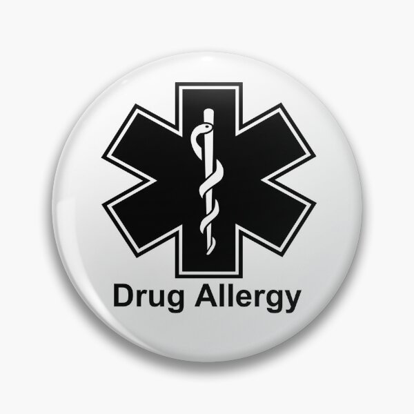 Item preview, Drug Allergy Medical Alert designed and sold by Noon-Stickers.