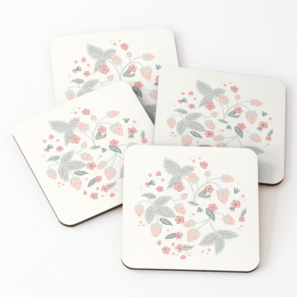 Item preview, Strawberry tangle - cream designed and sold by elle berry.