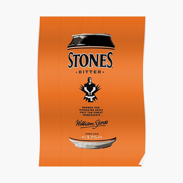 Stones Bitter Pop Art Roy Lichtenstein Style Poster