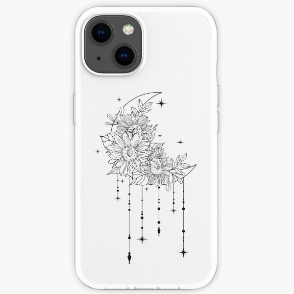 sunflower moon iPhone Soft Case