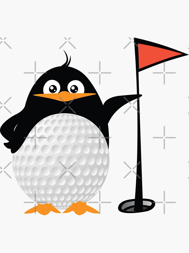 Penguin golf time - Funny penguin playing golf lovers - Funny golf