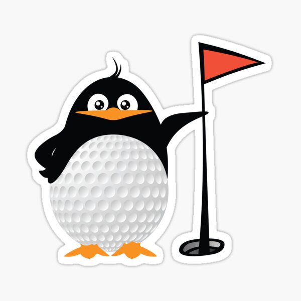 Penguin golf time - Funny penguin playing golf lovers - Funny golf