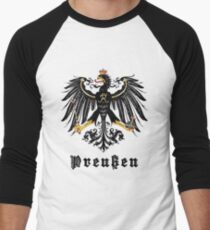 Preußen Flagge Baseballshirt für Männer