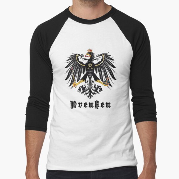Prussia Flag Baseball ¾ Sleeve T-Shirt