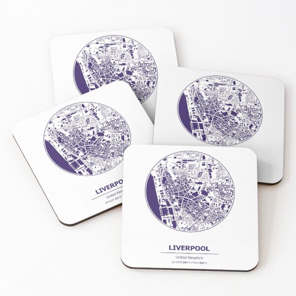 Item preview, Liverpool city map coordinates designed and sold by chrlalexandru.