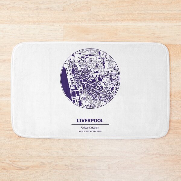 Item preview, Liverpool city map coordinates designed and sold by chrlalexandru.