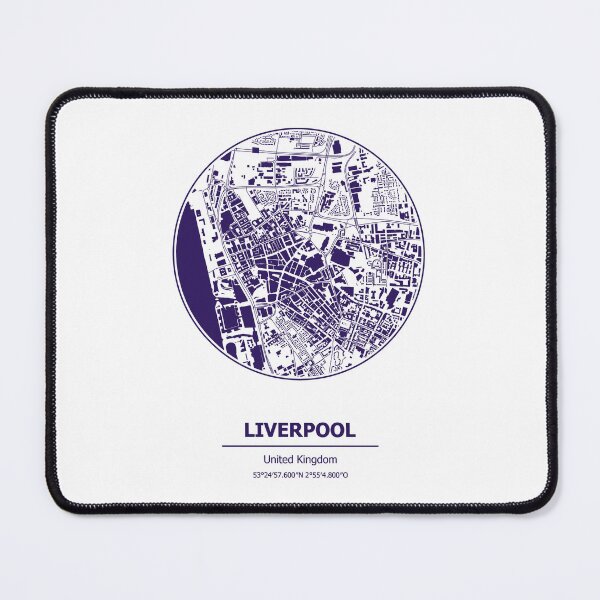 Item preview, Liverpool city map coordinates designed and sold by chrlalexandru.