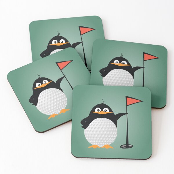 Item preview, Penguin golf time - Funny penguin playing golf lovers - Funny golf designed and sold by Crazy-Birdies.