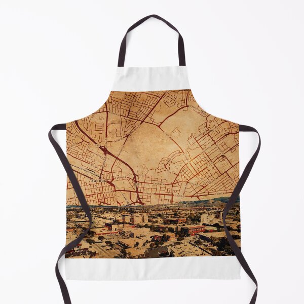 Item preview, Salinas, California - panorama and map of the central part designed and sold by NickoPrints.