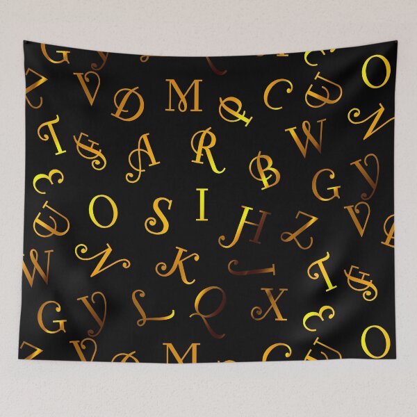 Item preview, Golden alphabets  designed and sold by DigitalArtTrend.