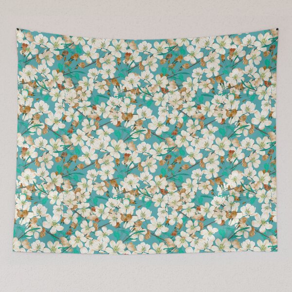 Item preview, Apple Flower Blue designed and sold by Sanna Kuusimurto.